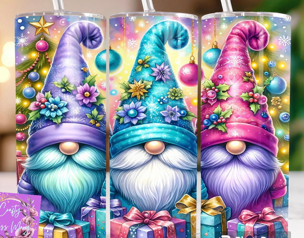 Colorful Gnomes Cup Tumbler