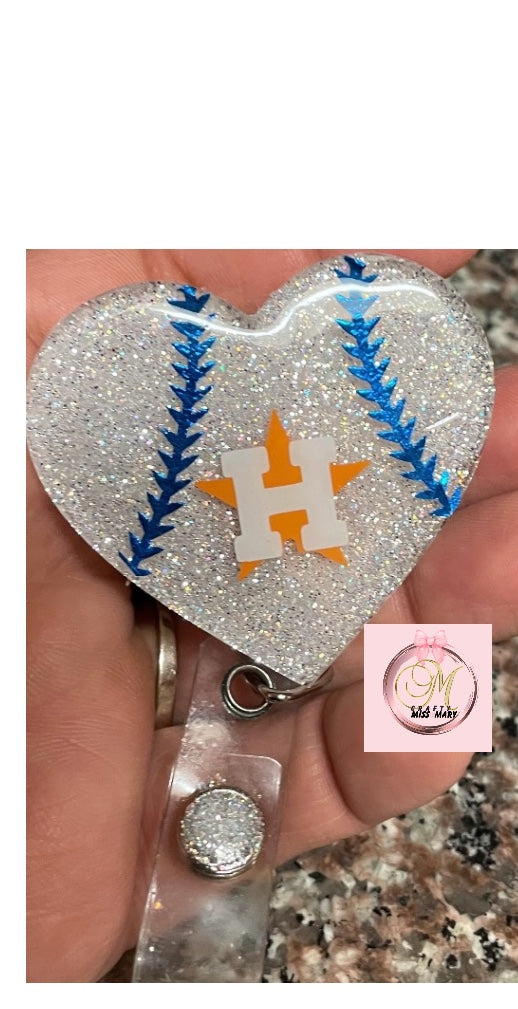 Astros White Heart