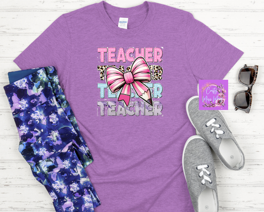 Teacher With Bow -Shirt