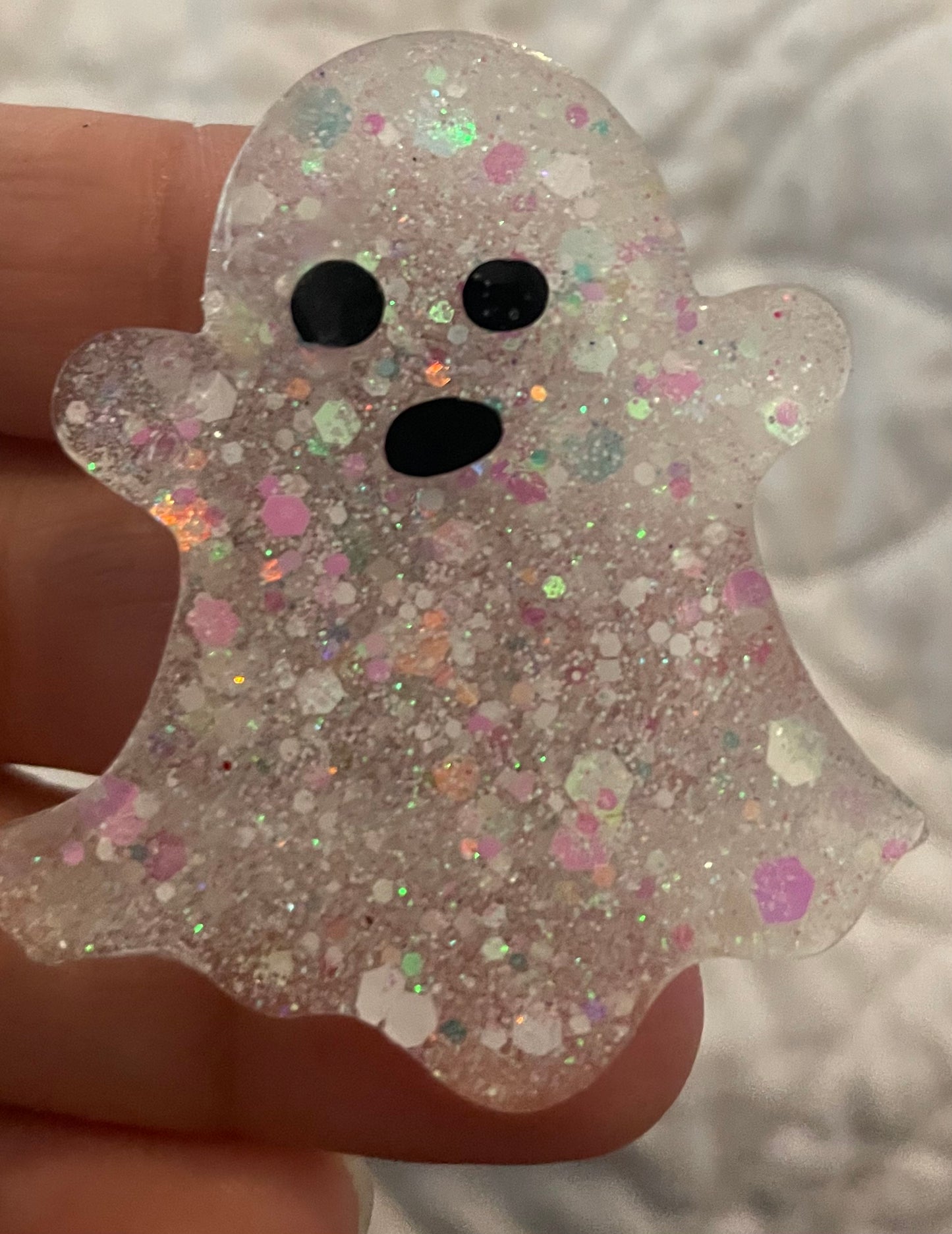 White glitter ghost