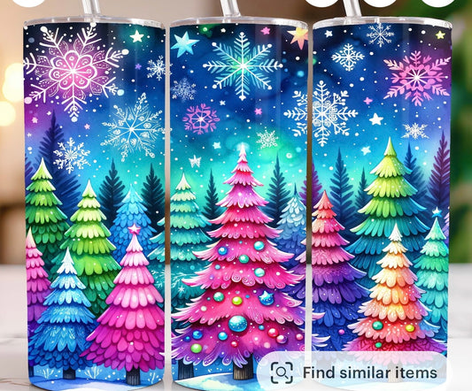 Colorful Christmas Tumbler