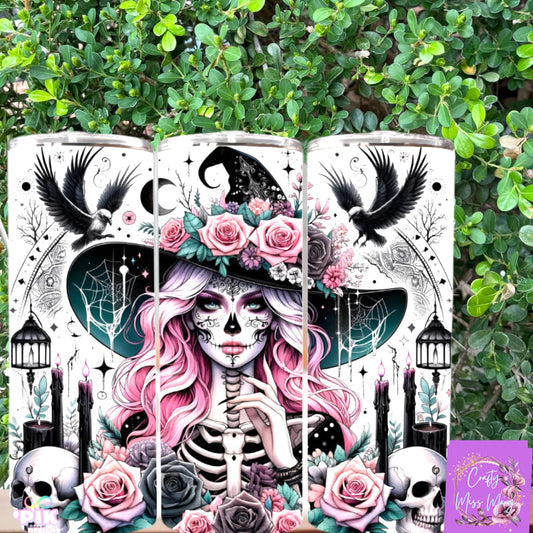 Girl skull-Tumbler